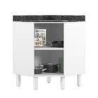 Balcão Canto Oblíquo Kali Premium Com Tampo Mdf 25mm - Nicioli