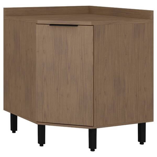 Balcão Canto Oblíquo Para Cozinha Habitat Nogal - Mx Móveis