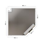 Balcão Canto Oblíquo Sem Tampo Com Rodapé Puxador 150mm Ipane