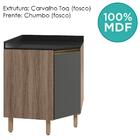 Balcao Canto Obliquo Tampo Mdf Kali 12222 Nicioli