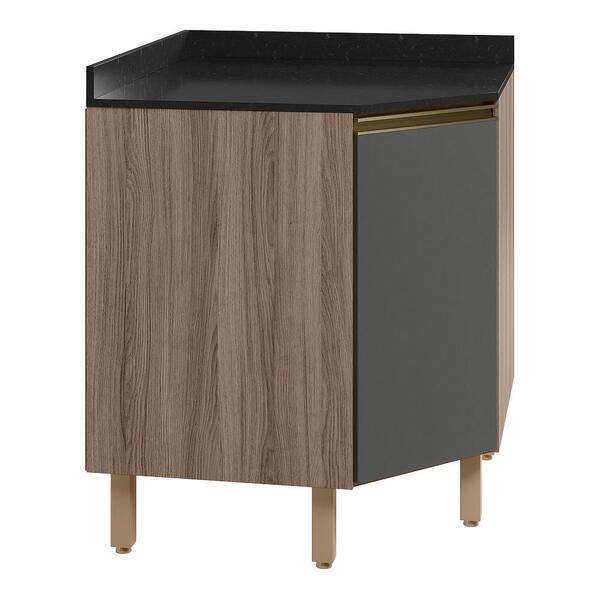 Balcao Canto Obliquo Tampo Mdf Kali 12222 Nicioli