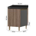 Balcao Canto Obliquo Tampo Mdf Kali 12222 Nicioli