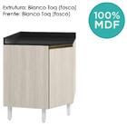 Balcao Canto Obliquo Tampo Mdf Kali 12222 Nicioli