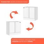 Balcão Canto Reto 01 Porta Americana Henn - Branco Hp