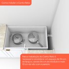 Balcão Canto Reto 01 Porta Americana Henn - Branco Hp