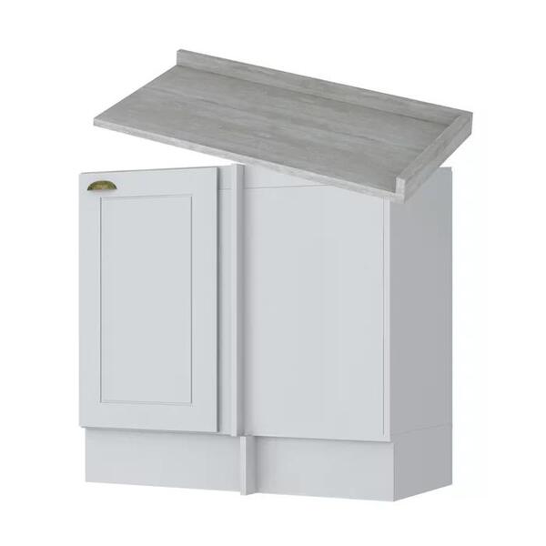 Balcão Canto Reto 100% Mdf Americana C361 C906 Henn