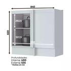 Balcão Canto Reto 100% Mdf Americana C361 C906 Henn