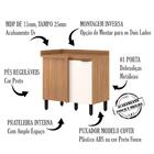 Balcao Canto Reto 1 Porta 92300 Demobile