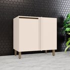 Balcão Canto Reto 1 Porta Com Tampo 100% Mdf Aurora Espresso