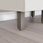 Balcão Canto Reto 1 Porta Com Tampo 100% Mdf Aurora Espresso
