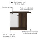Balcao Canto Reto 1 Porta Com Tampo 95cm 12533 Unna Pln