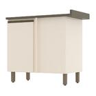 Balcão Canto Reto 1 Porta Com Tampo Connect - Móveis Henn