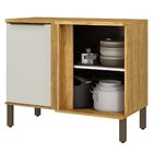 Balcão Canto Reto 1 Porta Verace Marrocos/ Off-white - Mx Móv