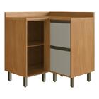 Balcão Canto Reto 2 Portas 2 Gavetas Mdf Ibiza Multimóveis Cr