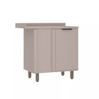 Balcão Canto Reto 95cm 1 Porta Com Tampo Stylo Luciane Móveis