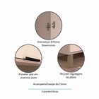 Balcão Canto Reto 95cm 1 Porta Com Tampo Stylo Luciane Móveis