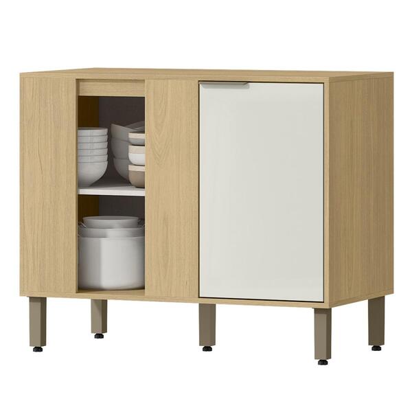 Balcao Canto Reto 98 Cm Mdp Glor Bgl03 Mxm