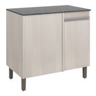 Balcão Canto Reto Avelã PT Móveis 90 Cm