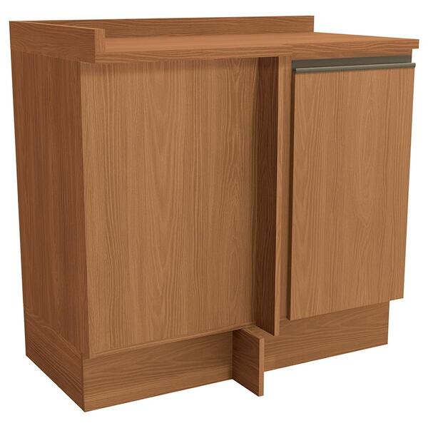 Balcao Canto Reto Com Tampo 1p 98 Cm Maxxi G748 Canela Kappes