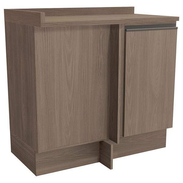 Balcao Canto Reto Com Tampo 1p 98 Cm Maxxi G748 Canela Kappes