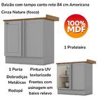 Balcao Canto Reto Com Tampo 84cm Americana Henn
