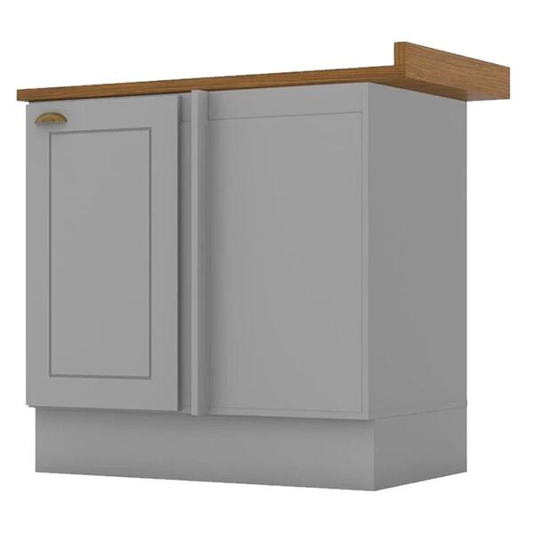 Balcao Canto Reto Com Tampo 84cm Americana Henn