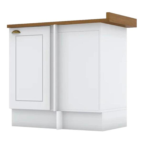 Balcao Canto Reto Com Tampo 84cm Americana Henn