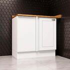 Balcao Canto Reto Com Tampo 84cm Americana Henn