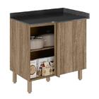 Balcão Canto Reto Kali Premium Com Tampo Mdf 15mm - Nicioli