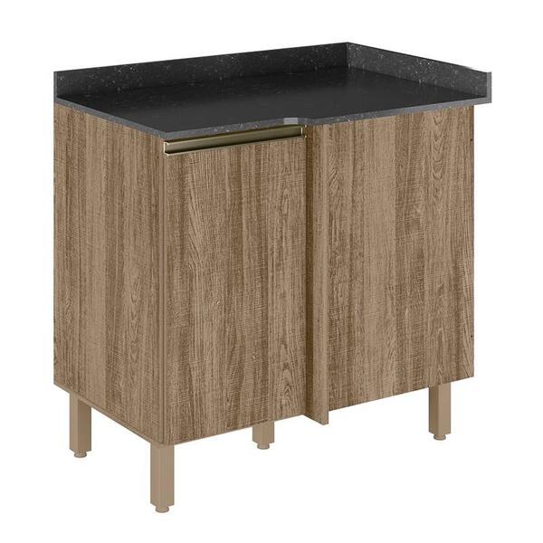 Balcão Canto Reto Kali Premium Com Tampo Mdf 15mm - Nicioli