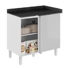 Balcão Canto Reto Kali Premium Com Tampo Mdf 15mm - Nicioli