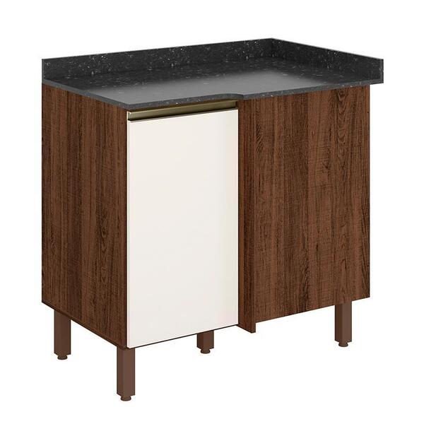 Balcão Canto Reto Kali Premium Com Tampo Mdf 25mm - Nicioli