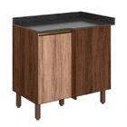 Balcão Canto Reto Kali Premium Com Tampo Mdf 25mm - Nicioli