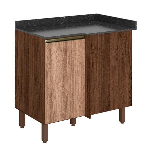 Balcão Canto Reto Kali Premium Com Tampo Mdf 25mm - Nicioli