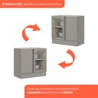 Balcão Canto Reto Para Cozinha 1 Porta Emily Espresso Móveis