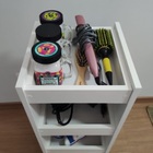 Balcão Carrinho Branco Auxiliar Porta Esmalte