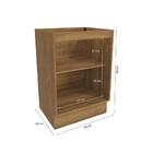 Balcão Celeste Kappesberg 100% Mdf 1 Porta Nogueira 60cm