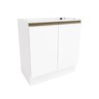 Balcão Celeste Kappesberg 100% Mdf 2 Portas Branco 80cm