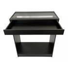 Balcão Central Arara Loja Com Vidro Embutido E Gaveta 100% Md