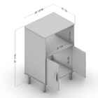 Balcão Cerro Largo 2 Portas 1 Nicho Benfácil - Branco