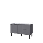 Balcao 2 portas 2 gavetas Cisne Cinza 150