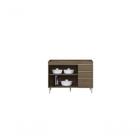 Balcão Clara Para Pia Sem Tampo Ambar/off White - Aramóveis