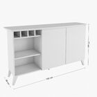 Balcão Coimbra - Laca - Branco Acetinado