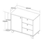 Balcão Com 1 Porta E 1 Prateleira Geórgia Freijó Preto