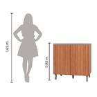 Balcão Com 2 Portas Para Cooktop Sem Tampo Evidence Carvalho