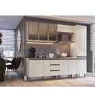 Balcão Com Entrada Para Pia 120cm Greta 2 Portas 3 Gavetas