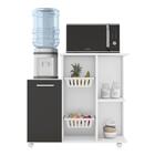 Balcão Com Fruteira Branco Grafite Clara Madine