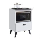 Balcao Com Porta Para Forno E Cooktop 4 Bocas Bogota  Branco