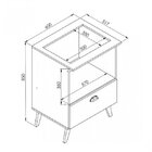 Balcao Com Porta Para Forno E Cooktop 4 Bocas Bogota  Branco
