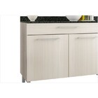 Balcão Com Tampo 02 Portas 01 Gaveta Elisa Rovere/arena - Pol